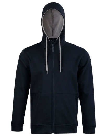 Picture of Winning Spirit, Men's Full Zip Contrast Fleece Hoodie